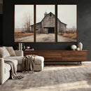 Farmhouse Rustic Barn Wall Art Canvas Print – Framed and
