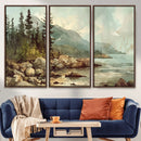 Abstract Acadia National Park Wall Art Canvas Print -