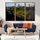 Chicago Cubs Baseball Team Print - Wrigley Field Stadium