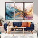 Abstract Flowing Colors Wall Art Canvas Print