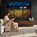 St. Louis Cardinals Baseball Team Print - Busch Stadium Wall