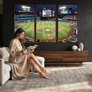 Citi Field Wall Art Print | 3-Panel New York Mets Baseball