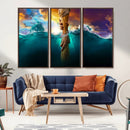 God Hand Wall Art Canvas Print