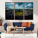 3-Panel Kauffman Stadium Wall Art Print | Large Kansas City