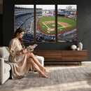 New York Yankees Baseball Team Print - Yankee Stadium Wall