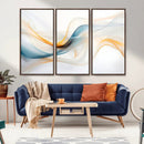 Decorative Turquoise Abstract Wave Wall Art Canvas Print by MyGreatCanvas | Canvas Wall Art Prints | Photo Prints & Wall Decor