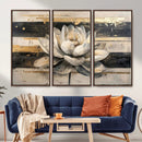 Lotus Flower Wall Art – Framed Abstract Floral Canvas by MyGreatCanvas | Canvas Wall Art Prints | Photo Prints & Wall Decor