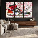 Jordan Shoes Graffiti Wall Art Canvas Print- Jordan Graffiti