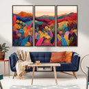YAYOI KUSAMA Abstract Print - Landscape Canvas Wall Art