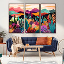Abstract Kusama Print - Landscape Canvas Wall Art Print -