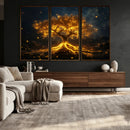 Golden Tree of Life Canvas Wall Art Print - Majestic Glowing by MyGreatCanvas | Canvas Wall Art Prints | Photo Prints & Wall Decor