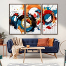 Abstract Wall Art, Rings Wall Art Canvas Print