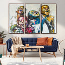 Shai Yossef Style Canvas Art - Joyful African Black Kids