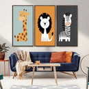 Boho Jungle Animal Nursery Wall Art Prints – Safari Decor