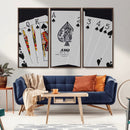 Poker Wall Art - Playing Cards Canvas Wall Art Print - Ace