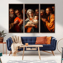 Religious Canvas Wall Art Print - Madonna and Child with