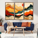 Mid Century Wall Art Print  - Abstract Woodland Print -