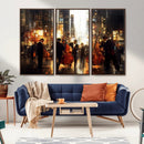 Abstract Jazz Art Wall Art Canvas Print – Colorful Musical