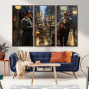 Jazz Canvas Wall Art Print – Abstract African American Music