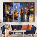 Colorful Jazz Wall Art - African American Music Canvas Print