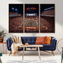 Texas Stadium Night Game Wall Art Canvas Print – Vibrant