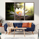 Lotus Flower Wall Art Canvas Print, Water Lily Large Wall