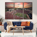 Indiana Memorial Stadium Wall Art Canvas Print, Framed