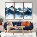 Snowy Peaks Wall Art – Framed Misty Mountain Canvas Artwork by MyGreatCanvas | Canvas Wall Art Prints | Photo Prints & Wall Decor