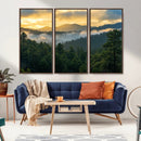 Mountain Sunrise Wall Art – Framed Pine Forest Canvas by MyGreatCanvas | Canvas Wall Art Prints | Photo Prints & Wall Decor