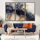 Black Marble Wall Art Canvas Print – Framed Abstract Gold by MyGreatCanvas | Canvas Wall Art Prints | Photo Prints & Wall Decor