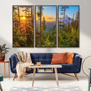 Forest Sunset Wall Art Canvas Print, Glowing Evening Light by MyGreatCanvas | Canvas Wall Art Prints | Photo Prints & Wall Decor