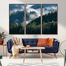 Misty Forest Wall Art Canvas Print, Serene Pine Hills and by MyGreatCanvas | Canvas Wall Art Prints | Photo Prints & Wall Decor