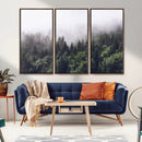 Misty Forest Wall Art Canvas Print, Serene Foggy Pines and by MyGreatCanvas | Canvas Wall Art Prints | Photo Prints & Wall Decor
