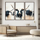 Texas Longhorn Wall Art Canvas Print – Majestic Horned Bull