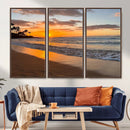 Tropical Beach Wall Art – Framed Sunset Ocean Canvas by MyGreatCanvas | Canvas Wall Art Prints | Photo Prints & Wall Decor
