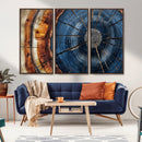 Framed Abstract Tree Ring Wall Art Print Natural Rustic Wood by MyGreatCanvas | Canvas Wall Art Prints | Photo Prints & Wall Decor