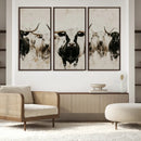 Longhorn Cattle Wall Art Canvas Print – Framed Bison Herd by MyGreatCanvas | Canvas Wall Art Prints | Photo Prints & Wall Decor