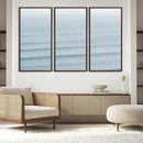 Ocean Waves Wall Art Canvas Print – Framed Solo Surfer Wave