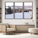 Snowy Mountain Wall Art Canvas Print – Framed Ski Slope by MyGreatCanvas | Canvas Wall Art Prints | Photo Prints & Wall Decor