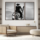 Western Wall Art Canvas Print – Framed Cowboy and Horse by MyGreatCanvas | Canvas Wall Art Prints | Photo Prints & Wall Decor