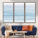 Ocean Wave Surfer Wall Art – Framed Minimal Seascape Canvas by MyGreatCanvas | Canvas Wall Art Prints | Photo Prints & Wall Decor