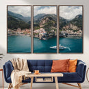 Amalfi Coast Wall Art – Framed Italian Seaside Canvas by MyGreatCanvas | Canvas Wall Art Prints | Photo Prints & Wall Decor
