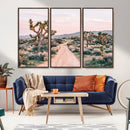 Joshua Tree Wall Art Canvas Print – Framed Desert Road Scene by MyGreatCanvas | Canvas Wall Art Prints | Photo Prints & Wall Decor