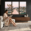 Joshua Tree Park Wall Art Canvas Print – Framed Desert Road by MyGreatCanvas | Canvas Wall Art Prints | Photo Prints & Wall Decor