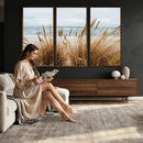 Beach Grass Wall Art Canvas Print – Framed Coastal Dunes Art by MyGreatCanvas | Canvas Wall Art Prints | Photo Prints & Wall Decor