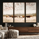 Longhorn Cattle Wall Art Canvas Print – Framed Texas Ranch