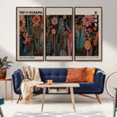 Modern Japanese Wall Art Canvas Print – Framed Abstract