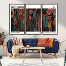 Modern Japanese Wall Art Canvas Print – Framed Abstract