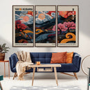 Modern Japanese Wall Art Canvas Print – Framed Contemporary