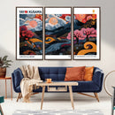 Modern Japanese Wall Art Canvas Print – Framed Abstract